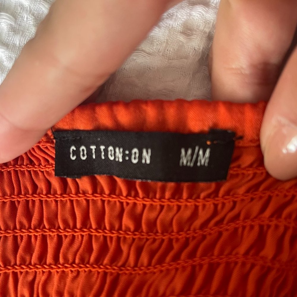 Orange Cropped Orange Halter Top - Picture 4 of 4